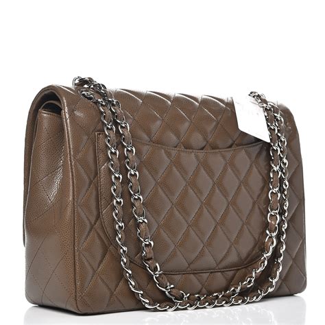 chanel caviar maxi bag|2011 Maxi Classic Caviar Double Flap shoulder bag .